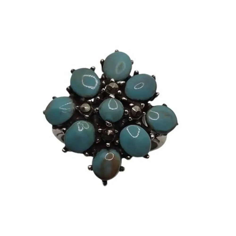 Turquoise Cluster Ring